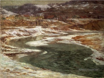  hiver - Hiver Brookville John Ottis Adams Paysage